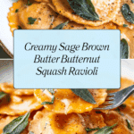 Sage Brown Butter Sauce Butternut Squash Ravioli Recipe