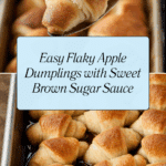 Freshly Baked Flaky Apple Dumplings Recipe