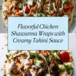 Chicken Shawarma Wrap with Tahini Sauce Recipe