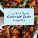 black pepper chicken with juicy tender chicken Recipe