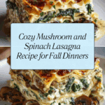 Mushroom And Spinach Lasagna Recipe - MushroomSalus Recipe