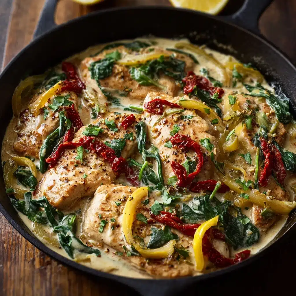 Creamy Pepperoncini Chicken Skillet Recipe