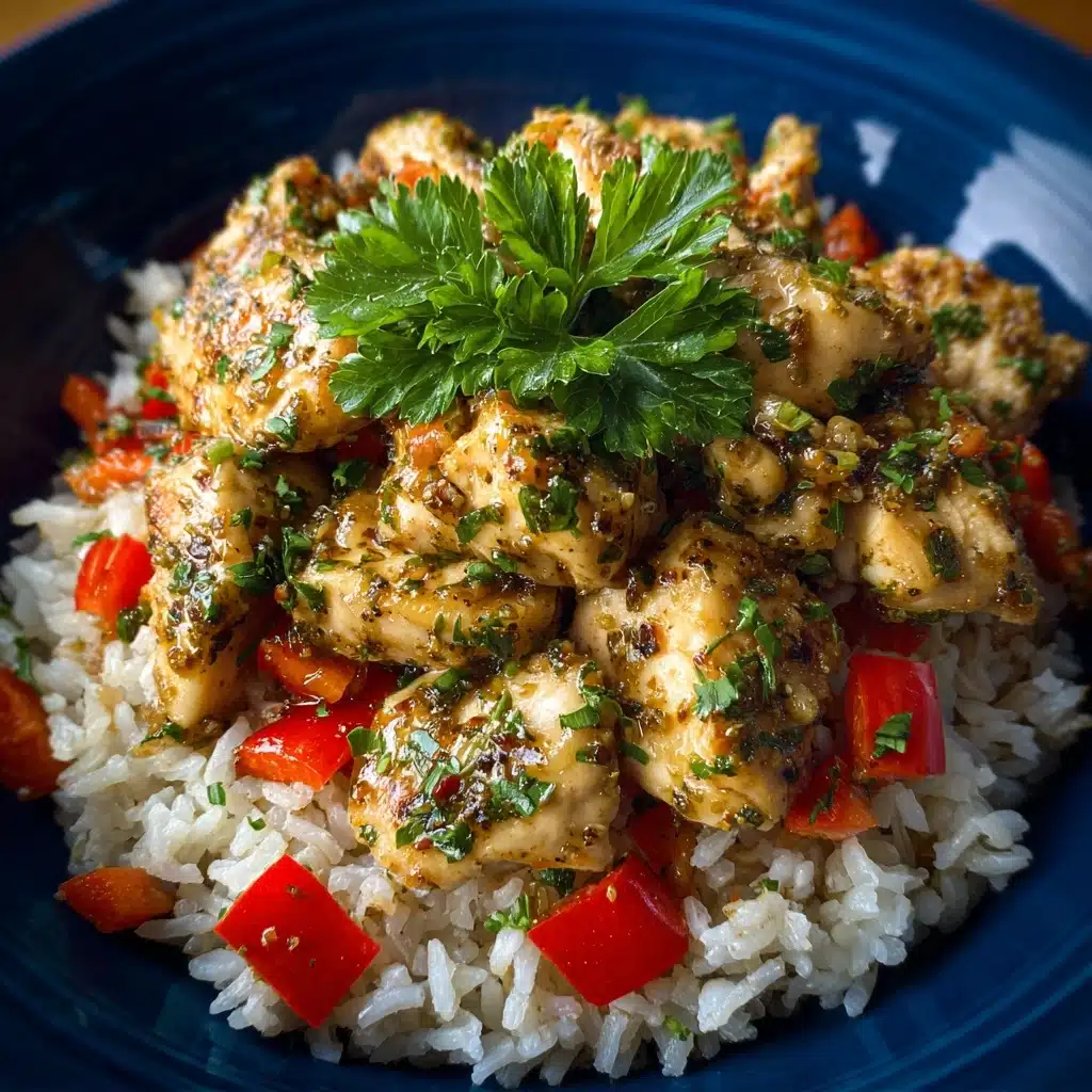 Smothered Chicken and Rice Recipe - Recipe Image