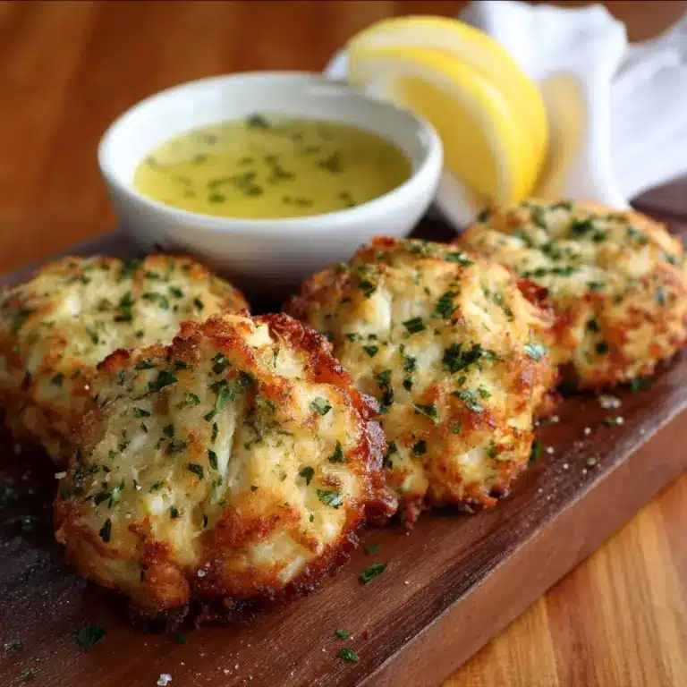 Crab Stuffed Cheddar Bay Biscuits with Lemon Butter Recipe