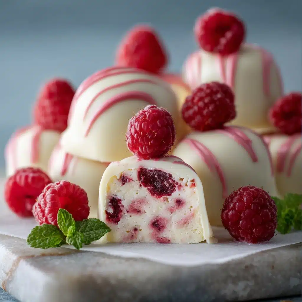 Lemon-raspberry Frozen Yogurt Bites Recipe - Recipe Image