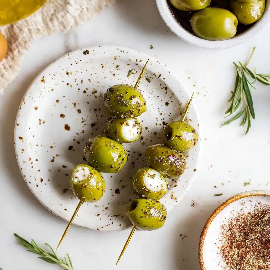 Elegant Cheese Stuffed Olives Recipe - Recipe Image