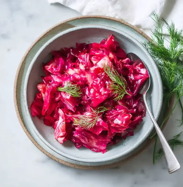 Homemade Pickled Cabbage With Beets Recipe