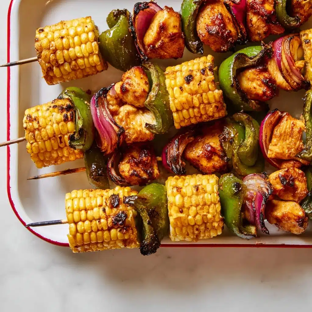 Grilled Chicken Kabobs With Vegetables Recipe - Recipe Image