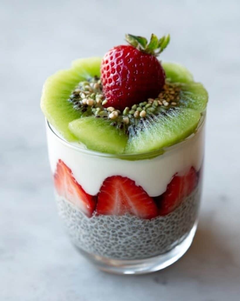 Kiwi Strawberry Chia Parfait Recipe