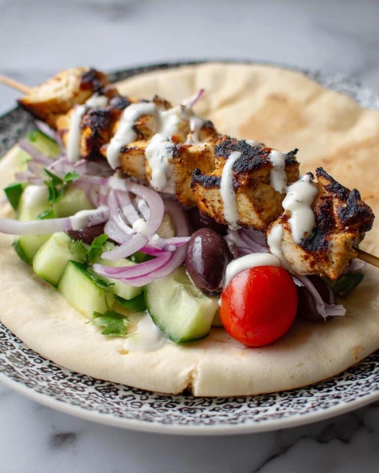 Greek Souvlaki Pitas Recipe