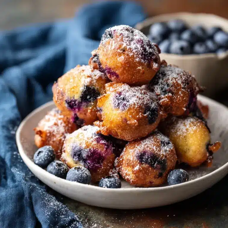 Baked Blueberry Fritter Bites Recipe