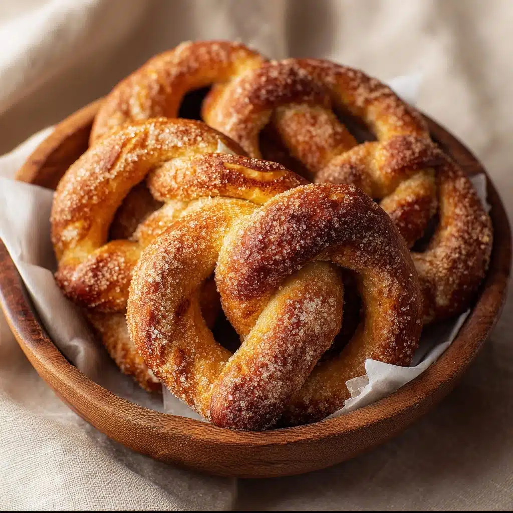 Pumpkin Cinnamon Sugar Soft Pretzels Recipe