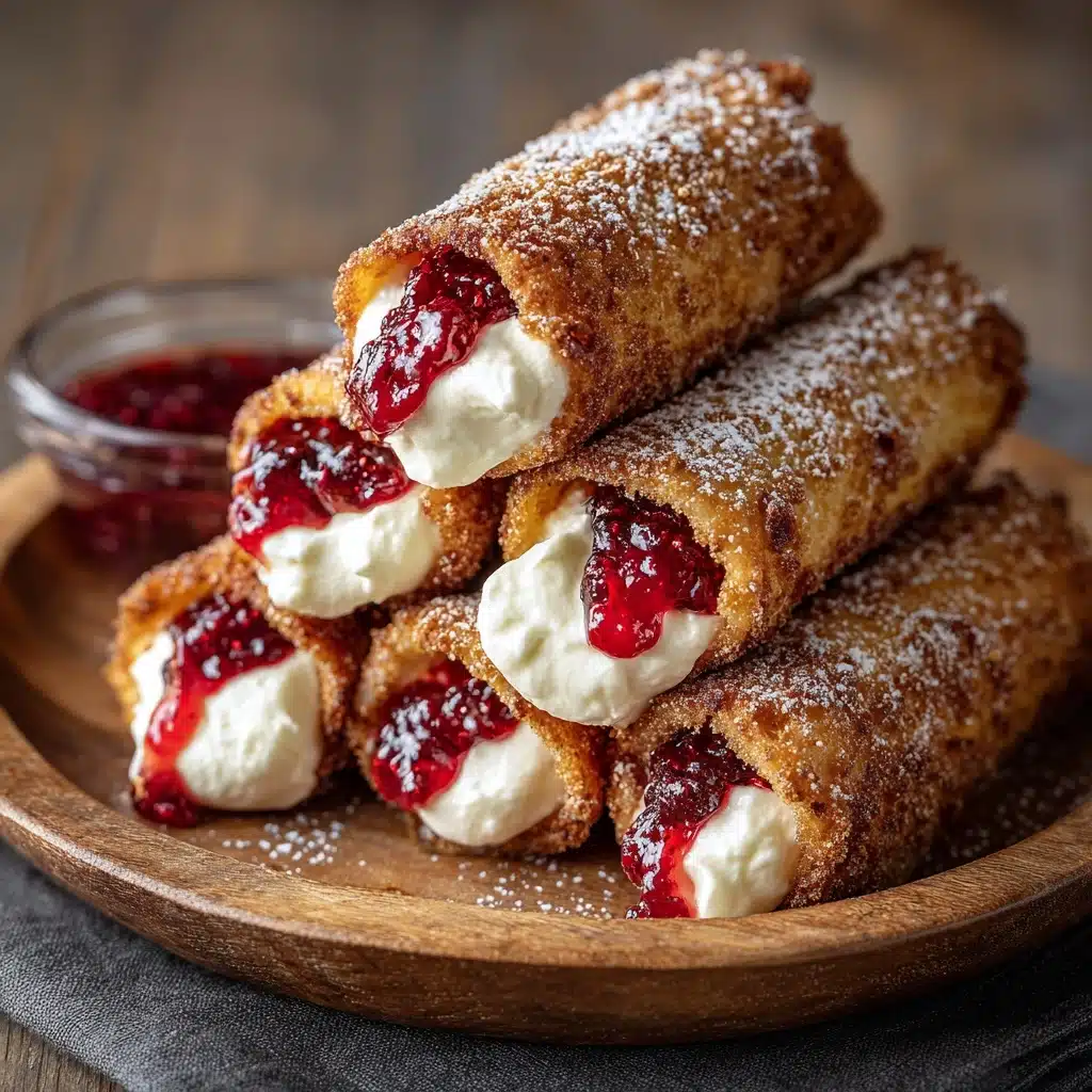 Air Fryer Cherry Cheesecake Egg Rolls Recipe - Recipe Image