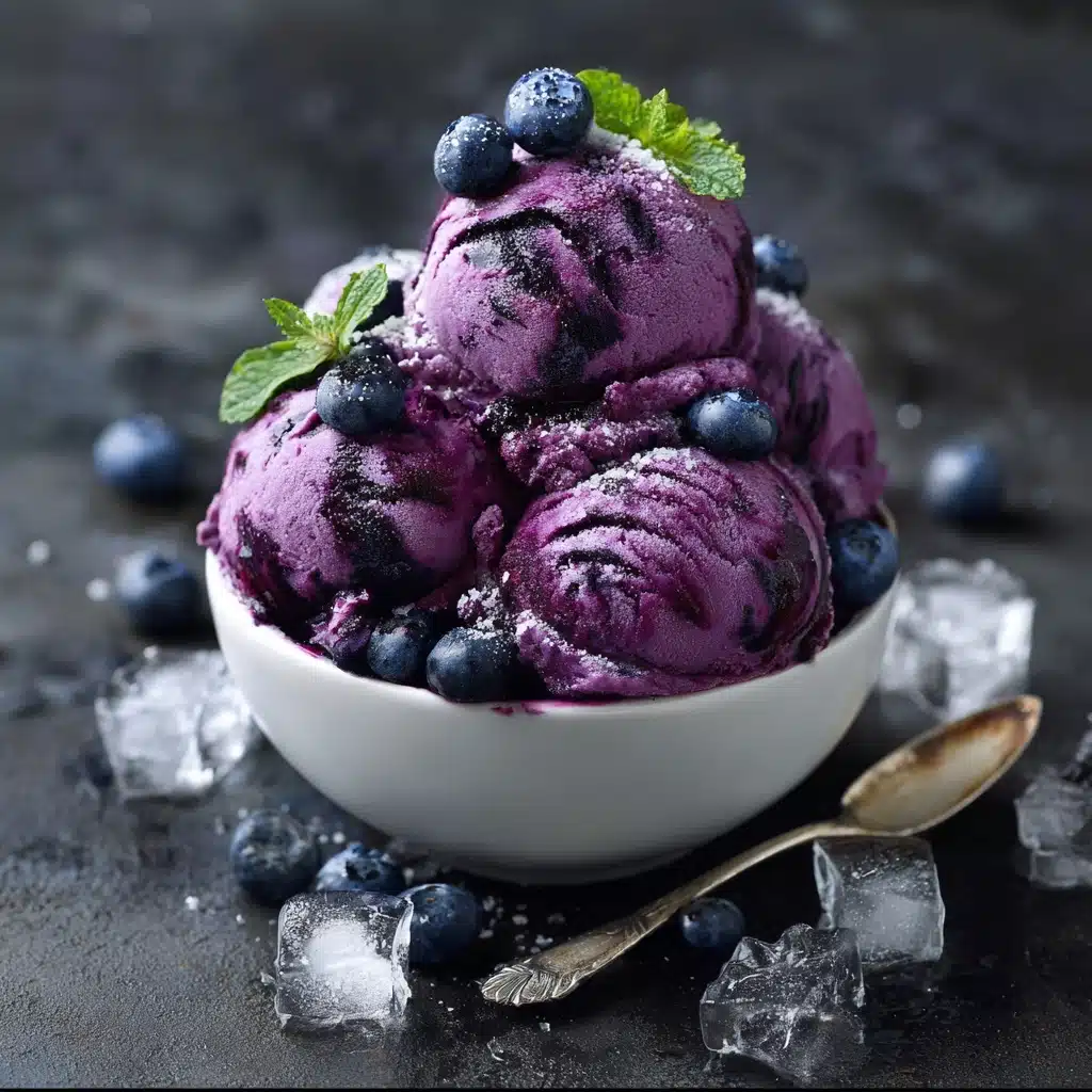 Blueberry Greek Frozen Yogurt Recipe