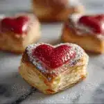 Strawberry Puff Pastry Hearts Recipe