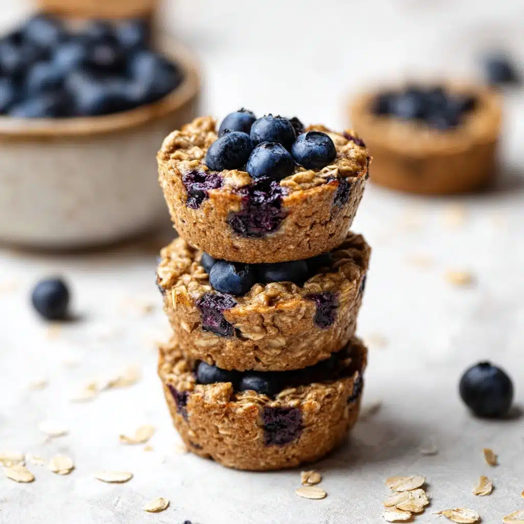 Healthy Banana Blueberry Oatmeal Muffins {No Flour} Recipe