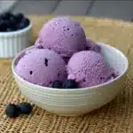 Three Ingredient Blueberry Frozen Yogurt Recipe