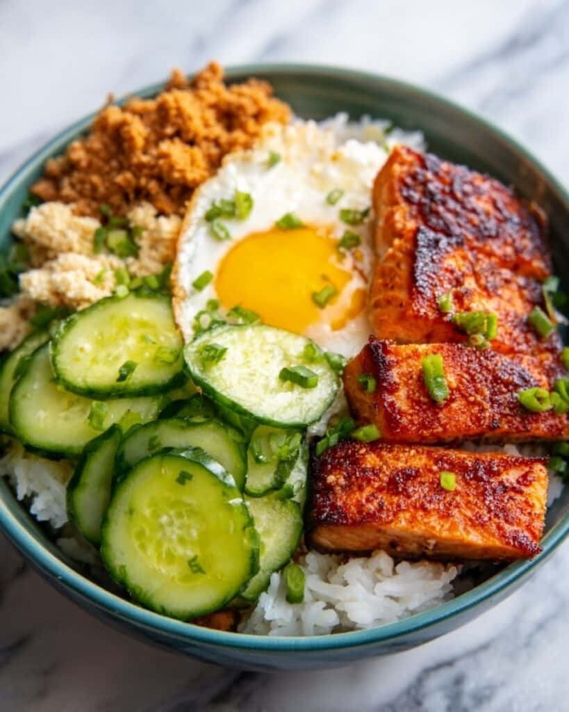 Crispy Rice Salmon Bowl Recipe