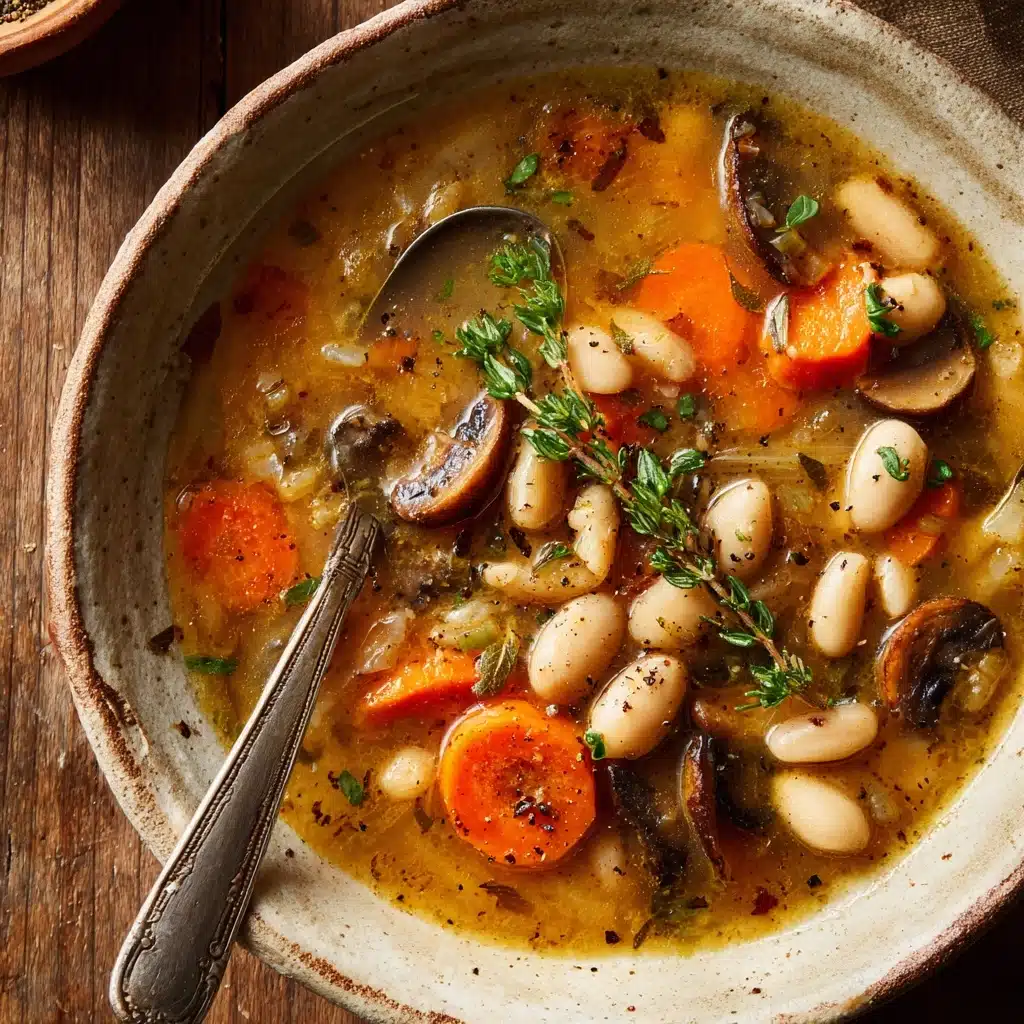 Earthy Mushroom and White Bean Stew Recipe - Recipe Image