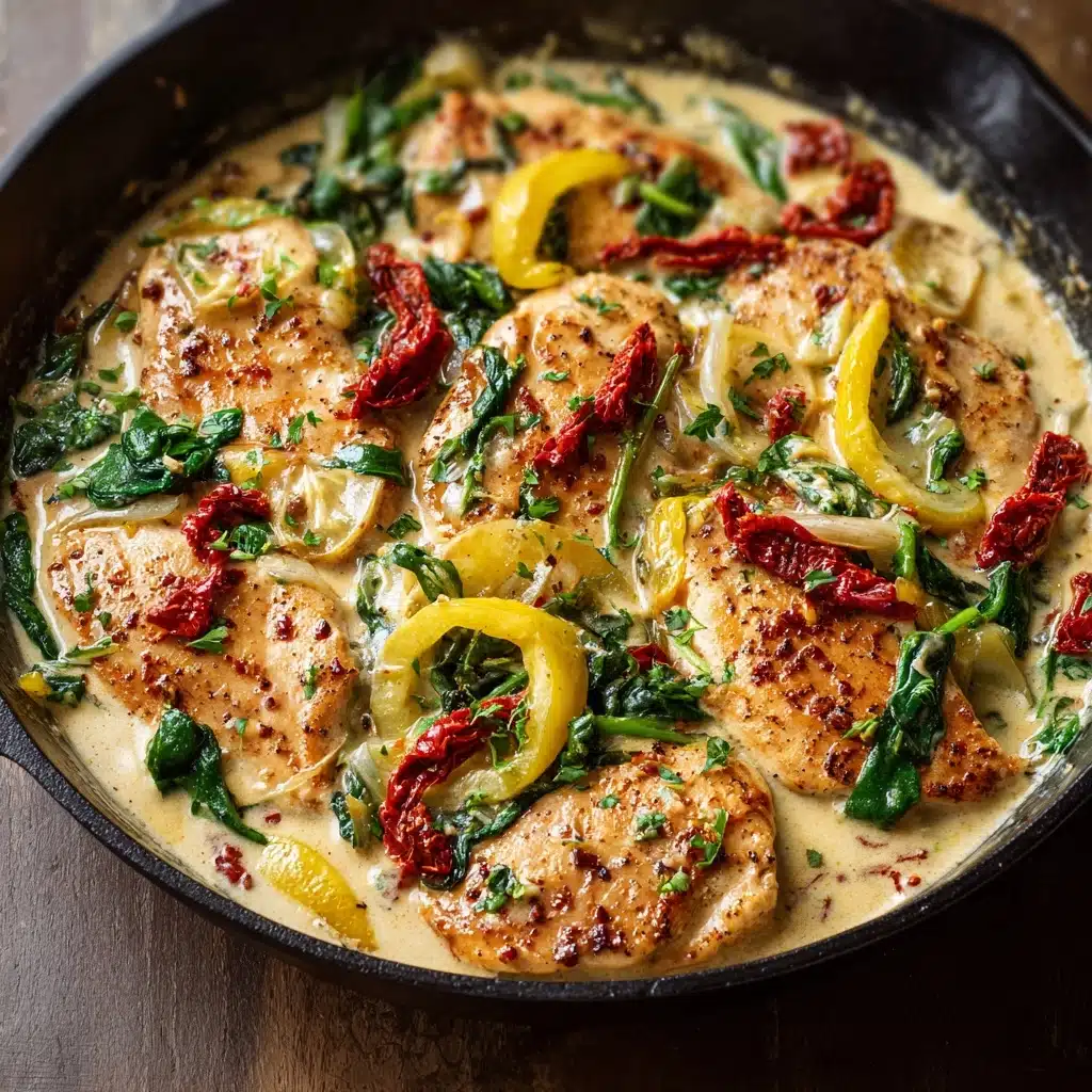 Creamy Pepperoncini Chicken Skillet Recipe - Recipe Image