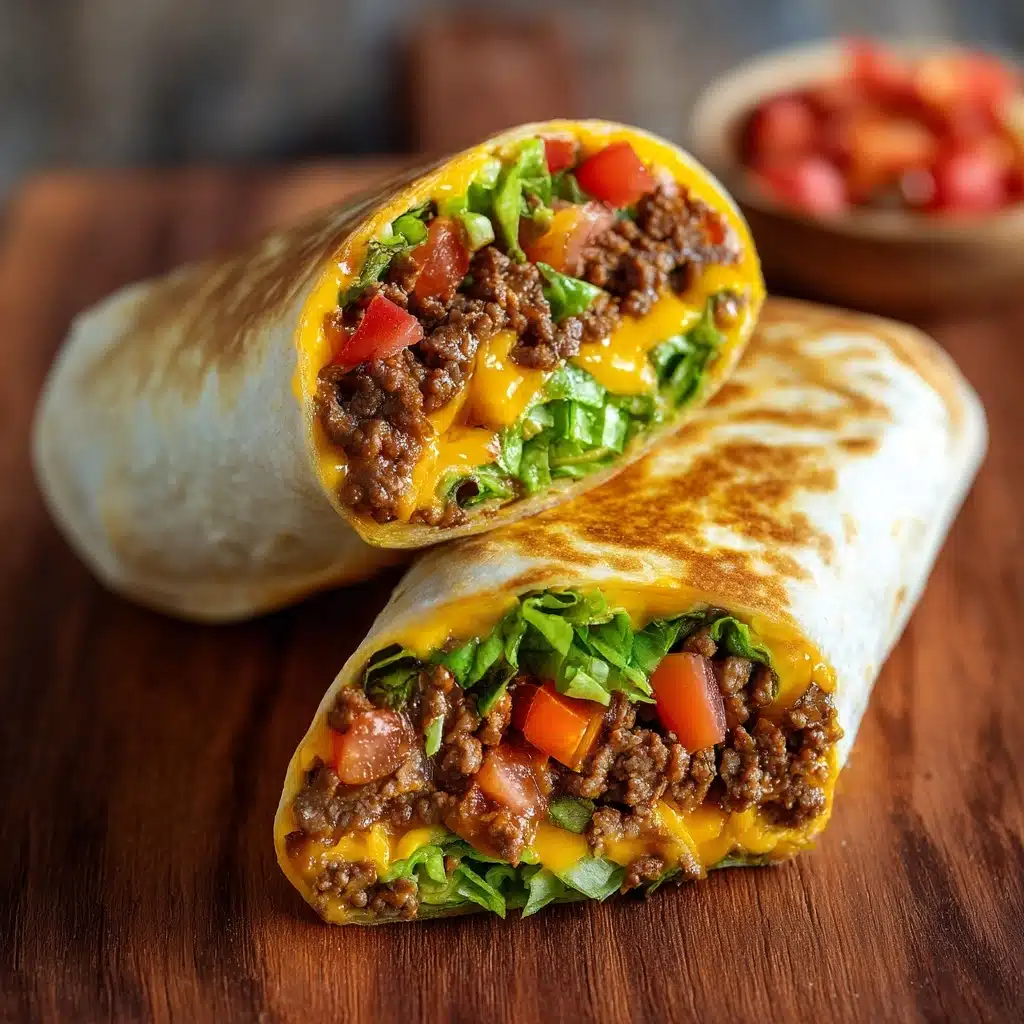 Nacho Cheese Beef Wrap Recipe - Recipe Image