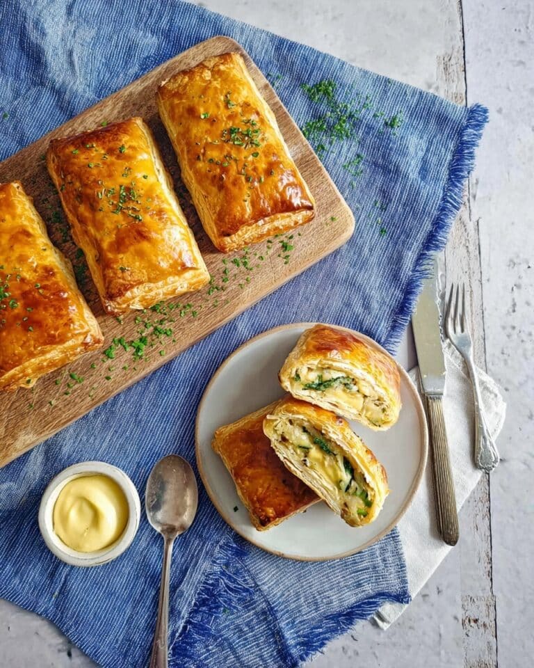 Turkey and Brie Puff Pastry Pockets Recipe