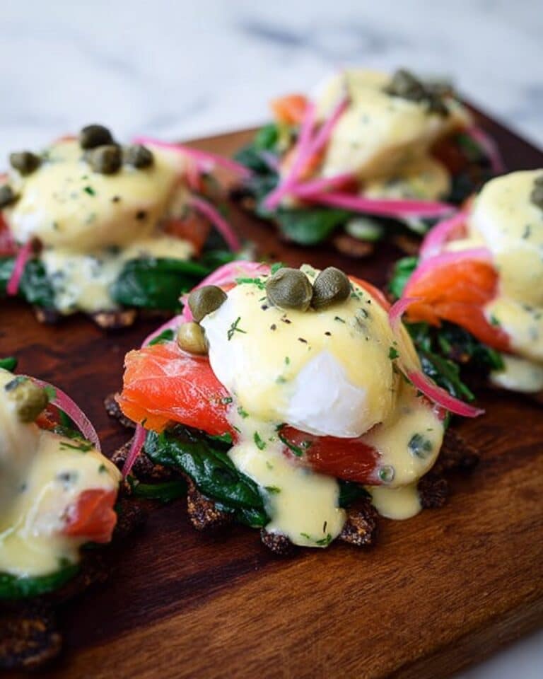 Smoked Salmon Croissant Benedict with Dill-Paprika-Lemon Hollandaise Recipe