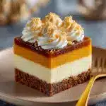 Creamy Layered Pumpkin Dessert With A Ginger Snap Crust Recipe