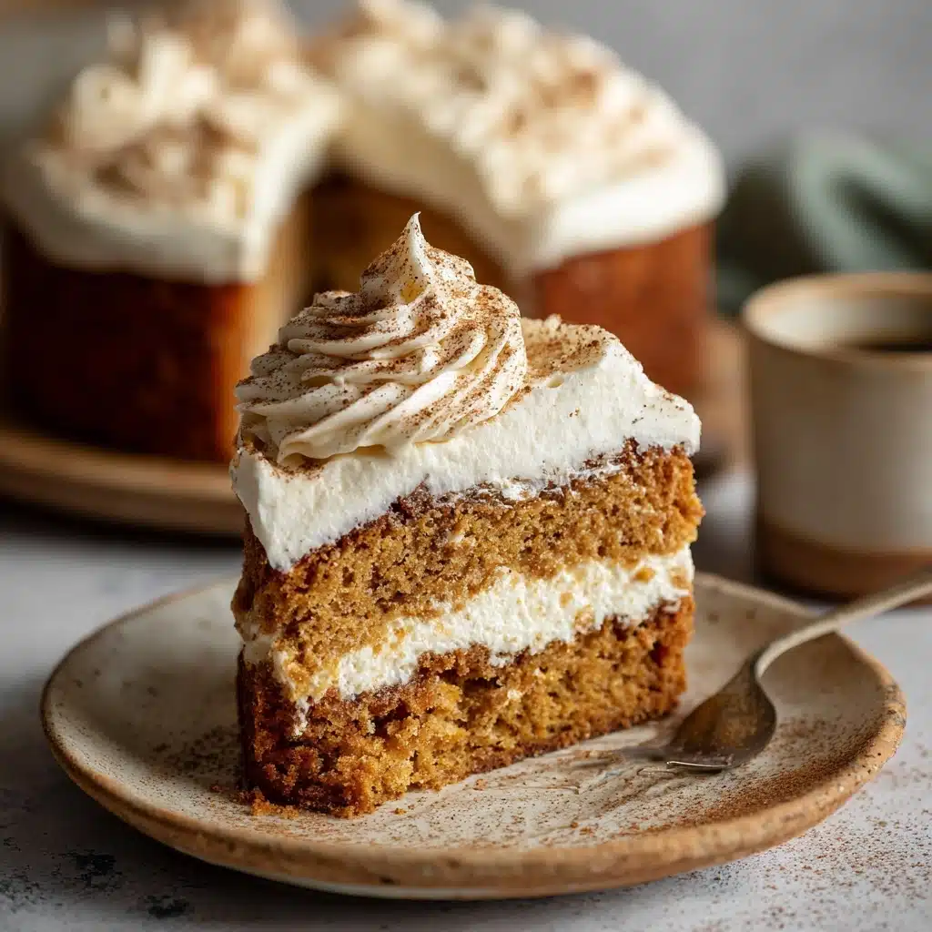 Pumpkin Cake With Whipped Cinnamon Frosting Recipe - Recipe Image