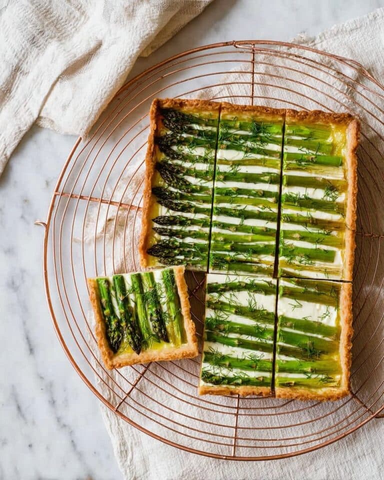 Gruyère Asparagus Tart on Puff Pastry Recipe