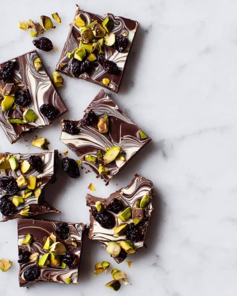 Chocolate Bark with Cherries and Pistachios Recipe