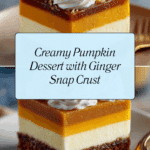 Creamy Layered Pumpkin Dessert With A Ginger Snap Crust Recipe
