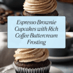 Espresso Brownie Cupcakes with Coffee Buttercream Recipe