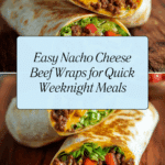 Nacho Cheese Beef Wrap Recipe
