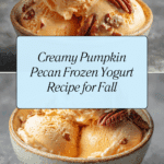 Pumpkin Pecan Frozen Yogurt Recipe