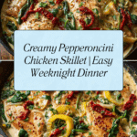 Creamy Pepperoncini Chicken Skillet Recipe