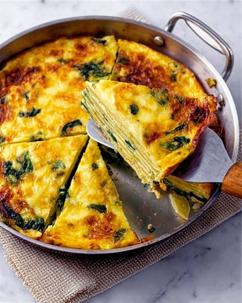 Courgette, Potato & Mint Frittata Recipe