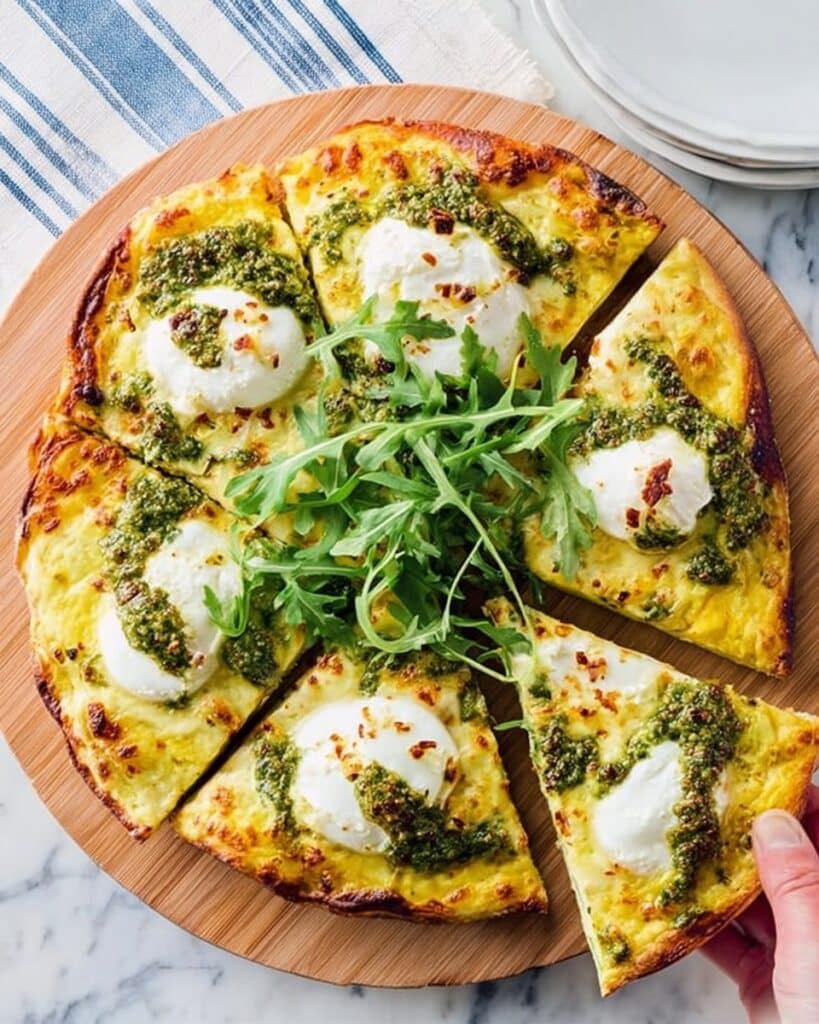 Potato Frittata with Pesto and Goat’s Cheese Recipe