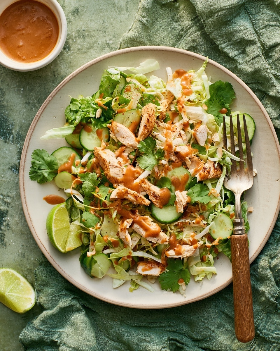 Griddled Chicken Satay Salad Recipe