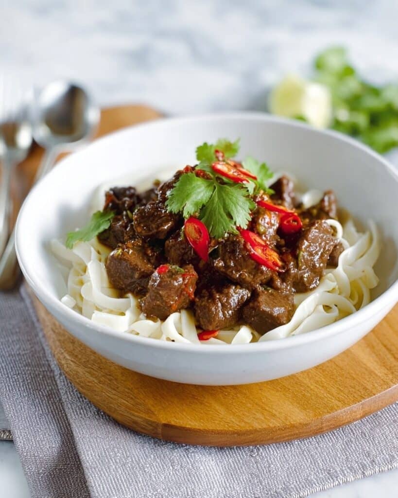 Lemongrass Beef Stew with Noodles Recipe