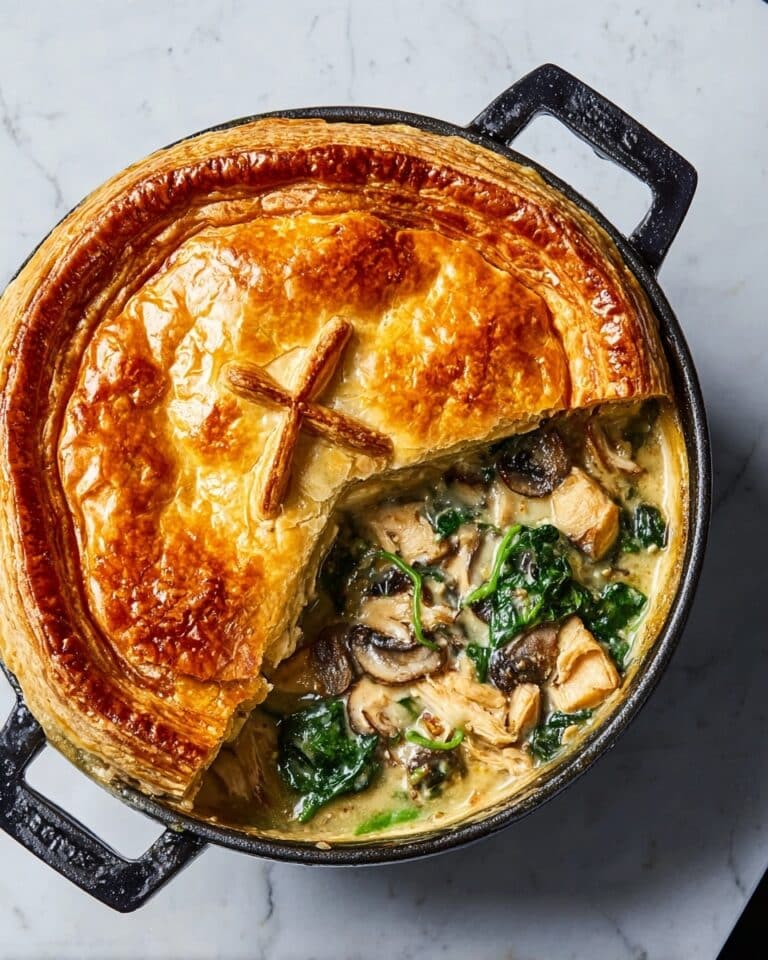 Chicken, Kale & Mushroom Pot Pie Recipe