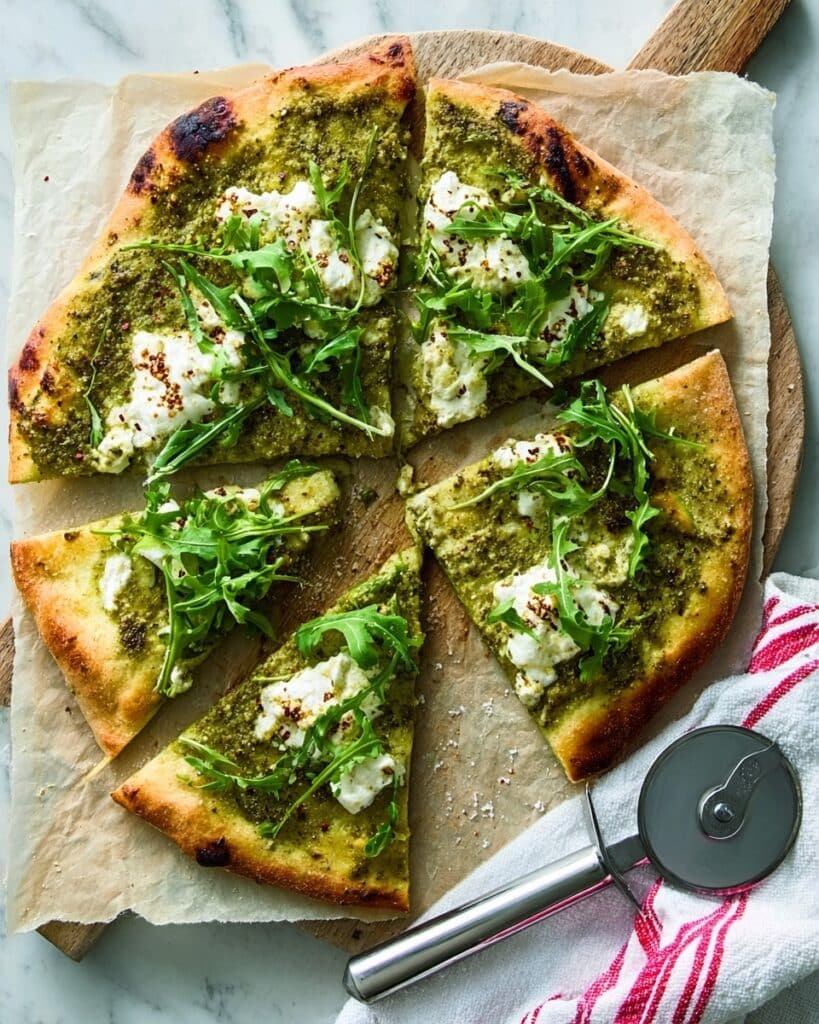 Broccoli Pesto Pizza Recipe