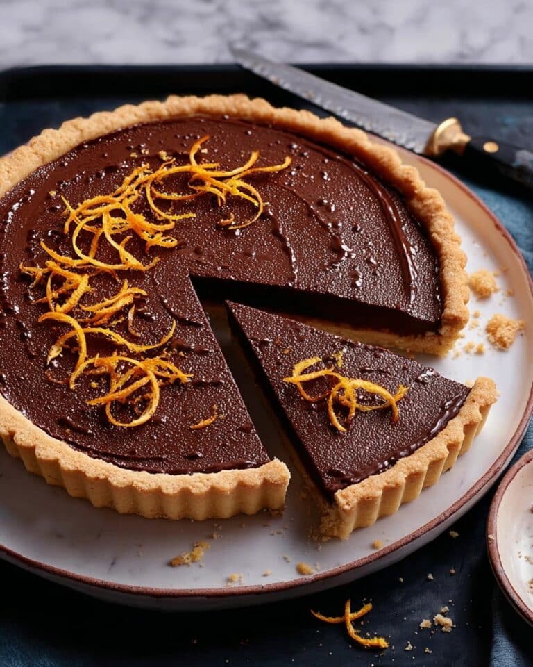 Chocolate Orange Brownie Tart Recipe