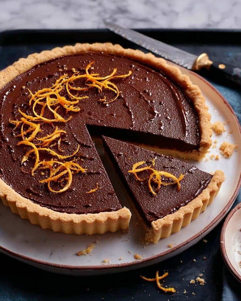 Chocolate Orange Brownie Tart Recipe