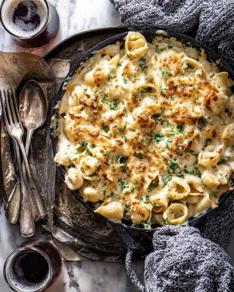 One Pot White Chicken Chili Mac and Cheese Recipe