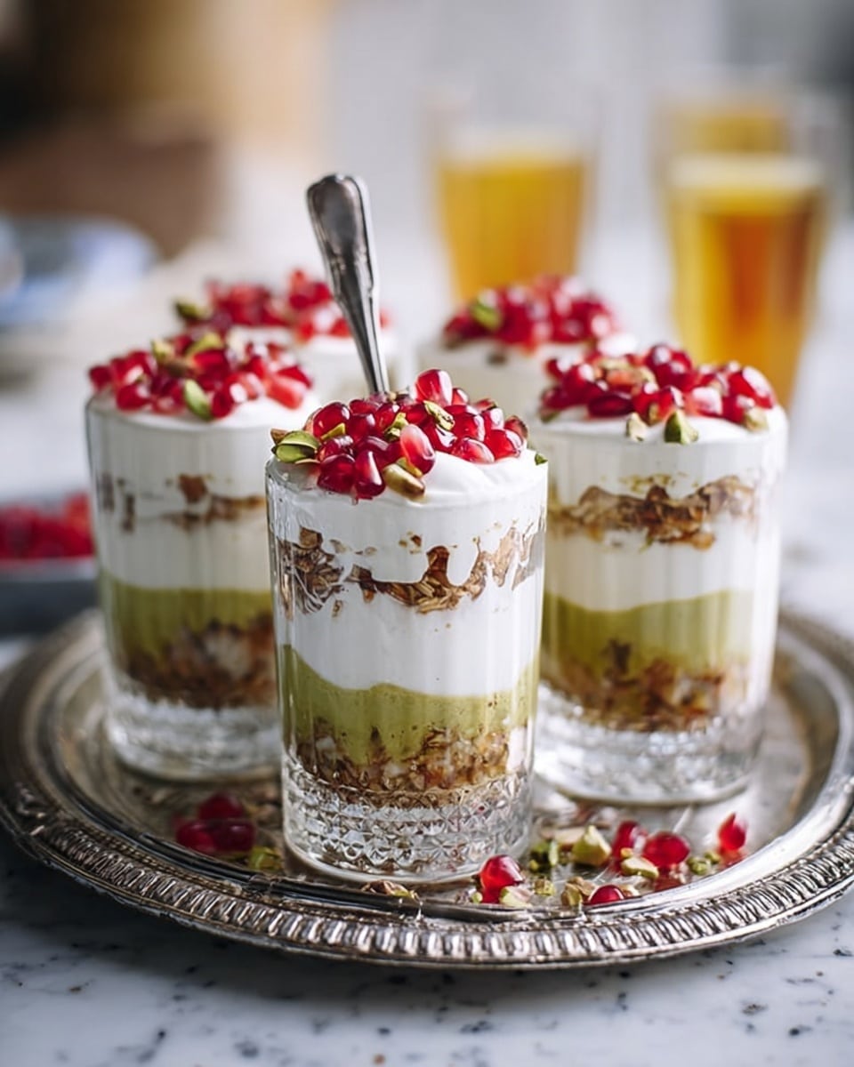 Honeyed Nut & Pomegranate Pots Recipe