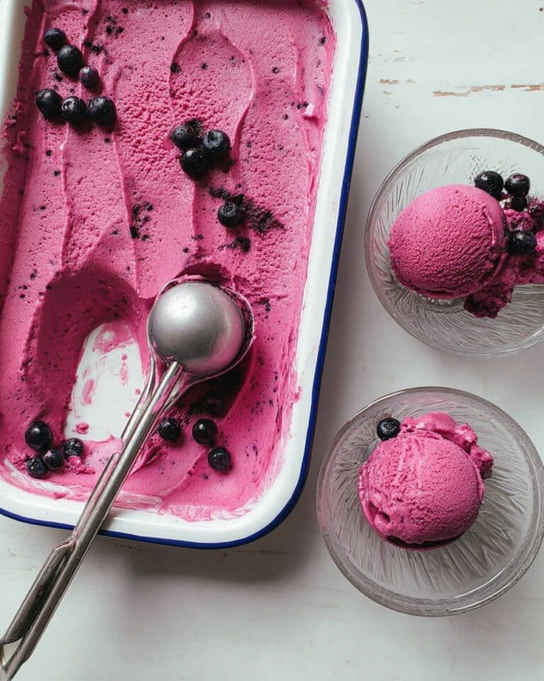 Blackcurrant No-Churn Ice Cream Recipe