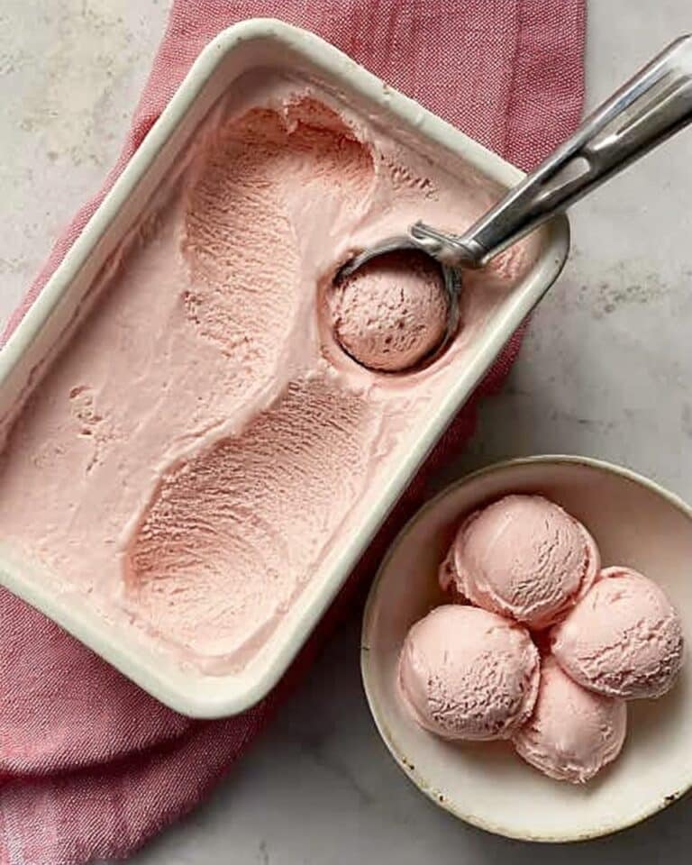 Strawberry Vanilla Ice Cream Recipe