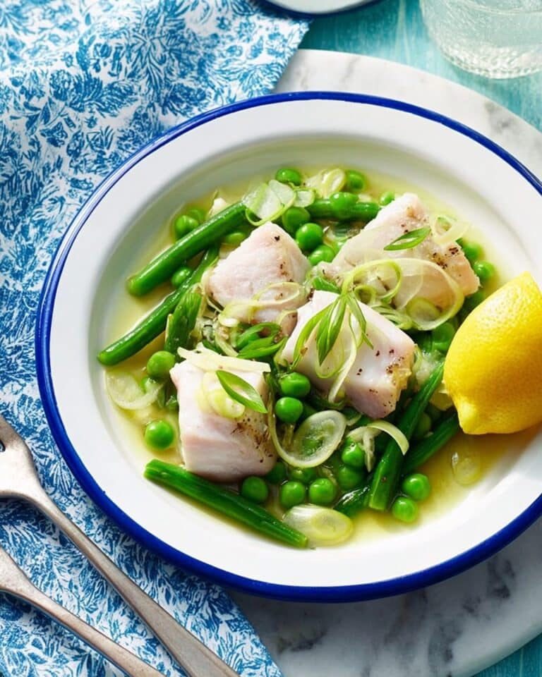 Summer Chicken Stew with Leeks, Potatoes, Green Beans, and Peas Recipe