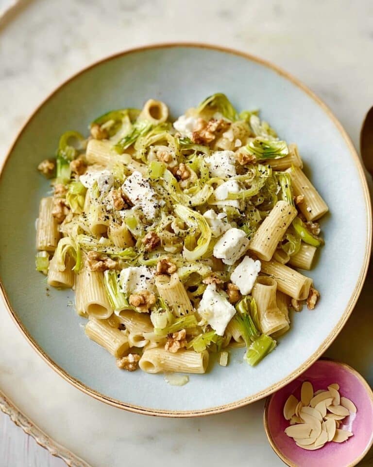 Leek, Walnut & Goat’s Cheese Pasta Recipe